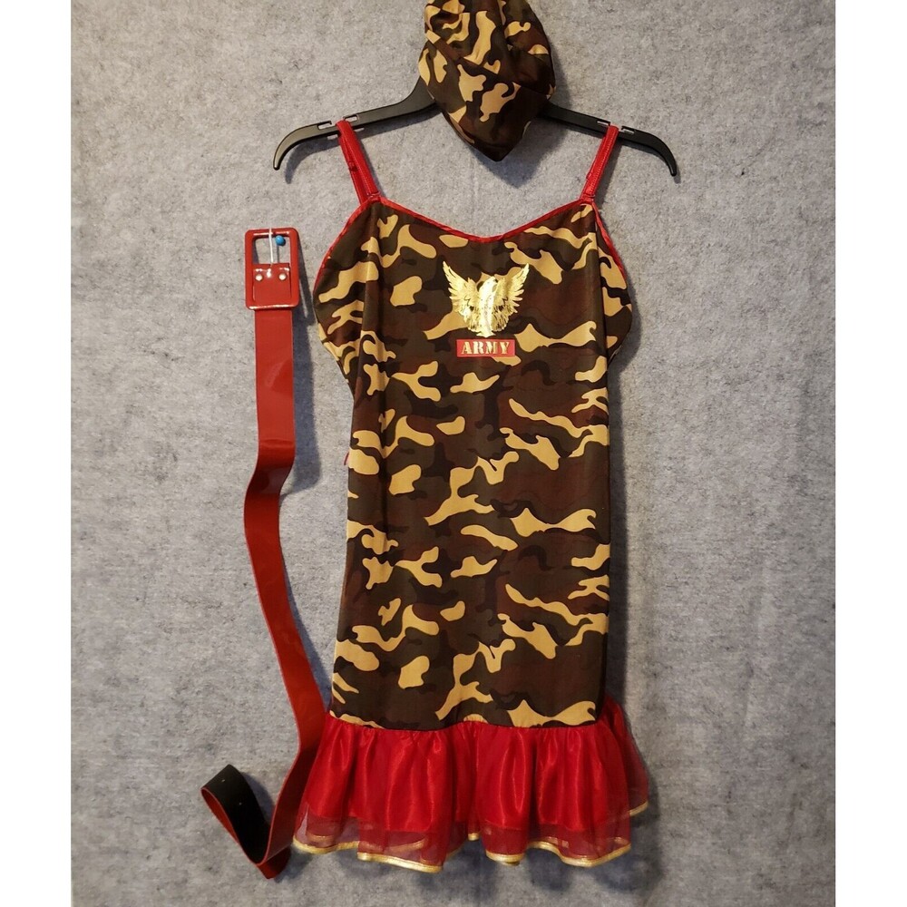 COSTUME 2 in 1 REVERSIBLE Sexy NAVY+ARMY 5 PC Medium Halloween  14 to Adult